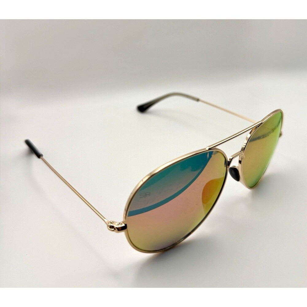 Shady Rays Polarized Sunglasses Mirror Pink Silver-Fram Used Excellent Condition
